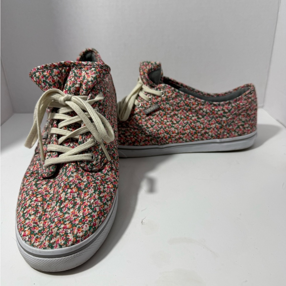 Vans Floral Canvas Sneakers with Laces